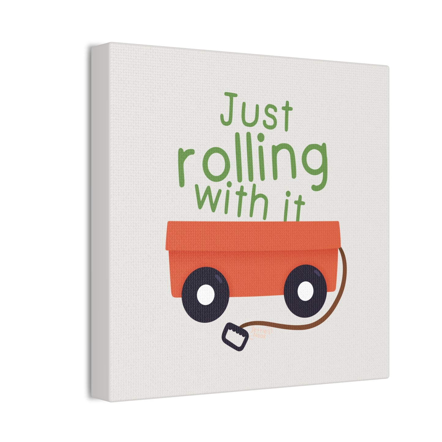 "Just Rolling With It" Canvas Wall Art