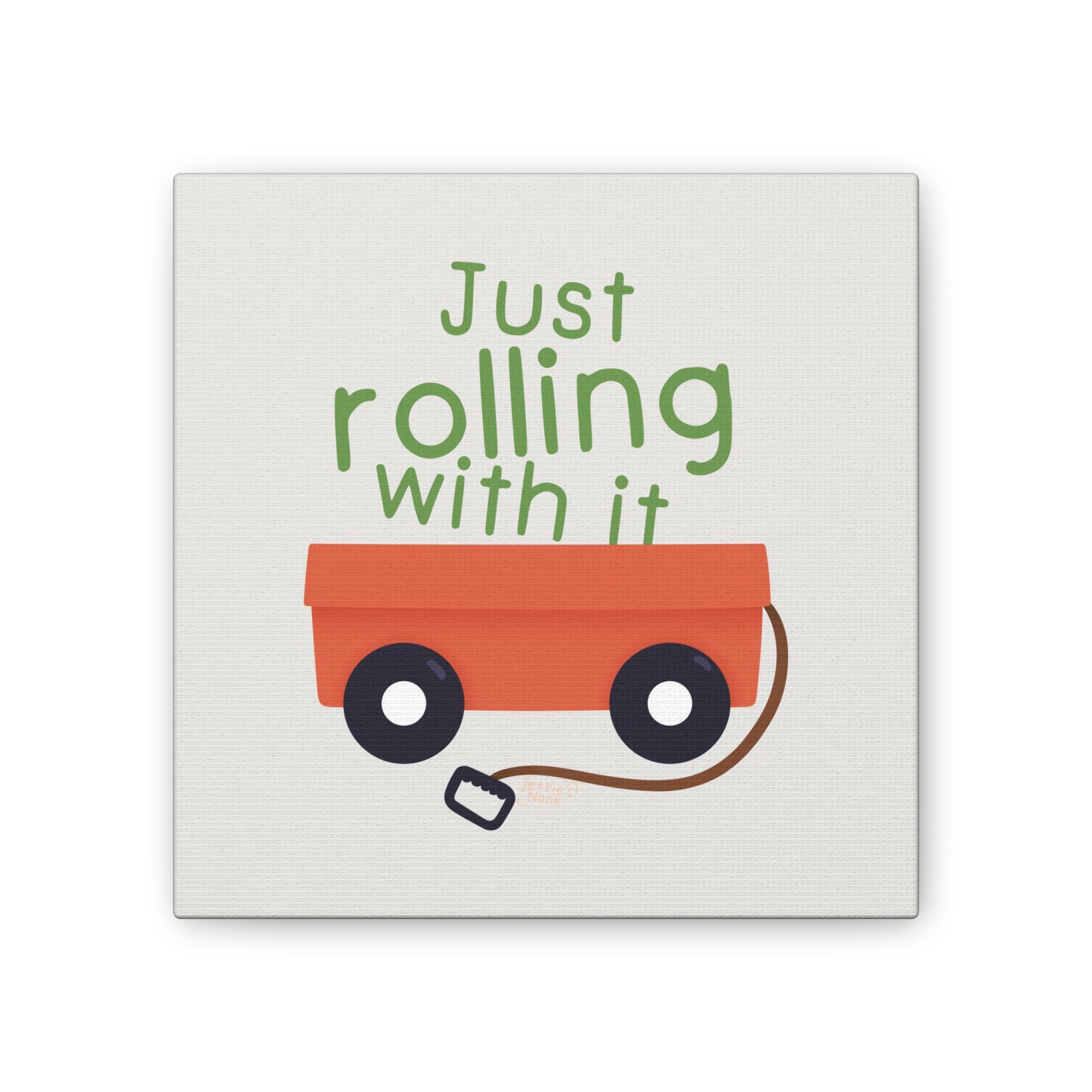 "Just Rolling With It" Canvas Wall Art