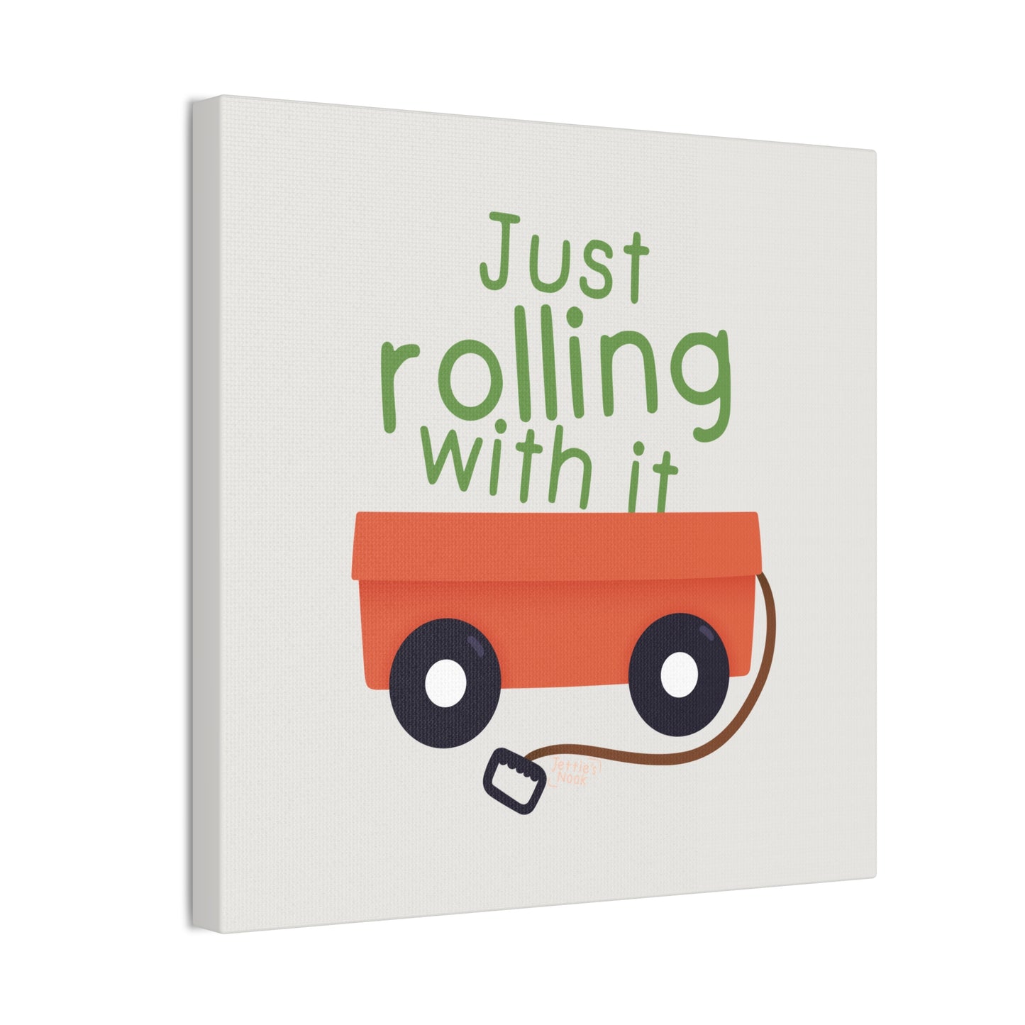 "Just Rolling With It" Canvas Wall Art