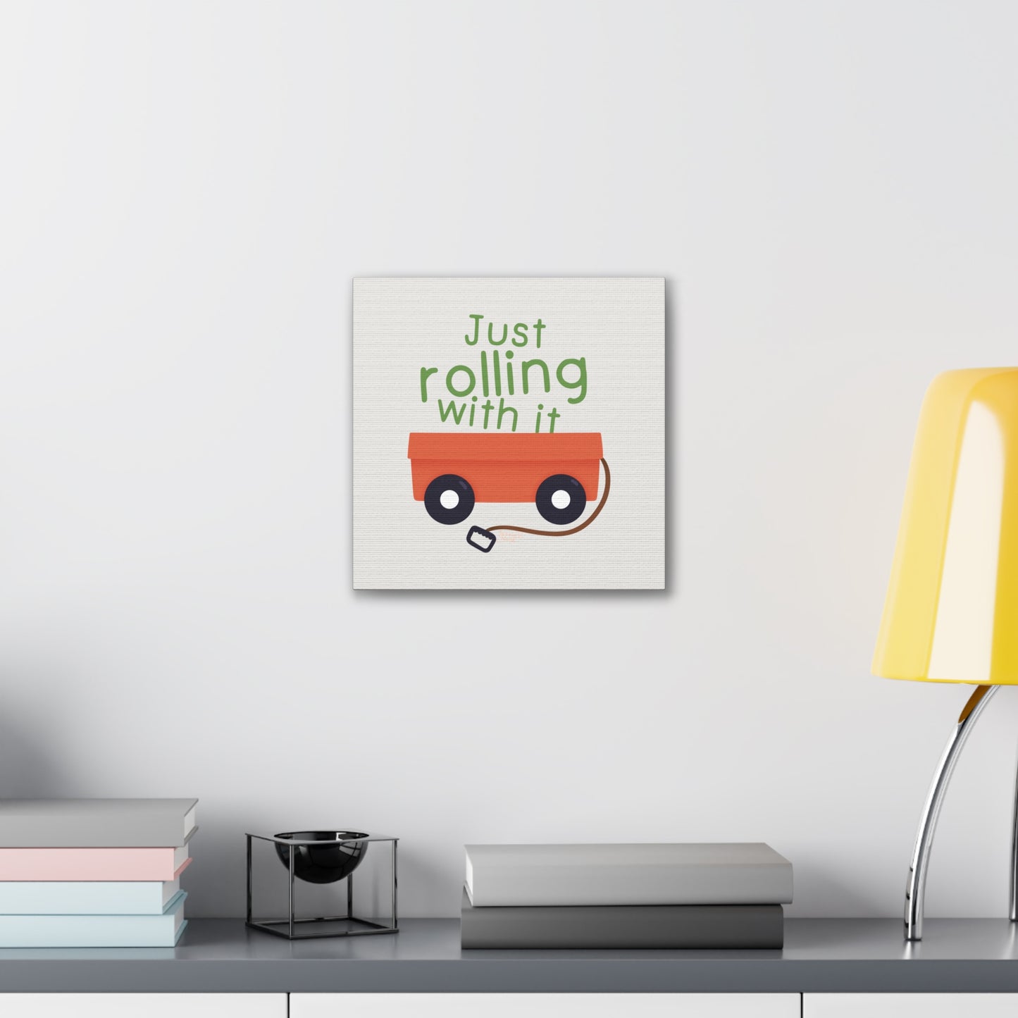 "Just Rolling With It" Canvas Wall Art