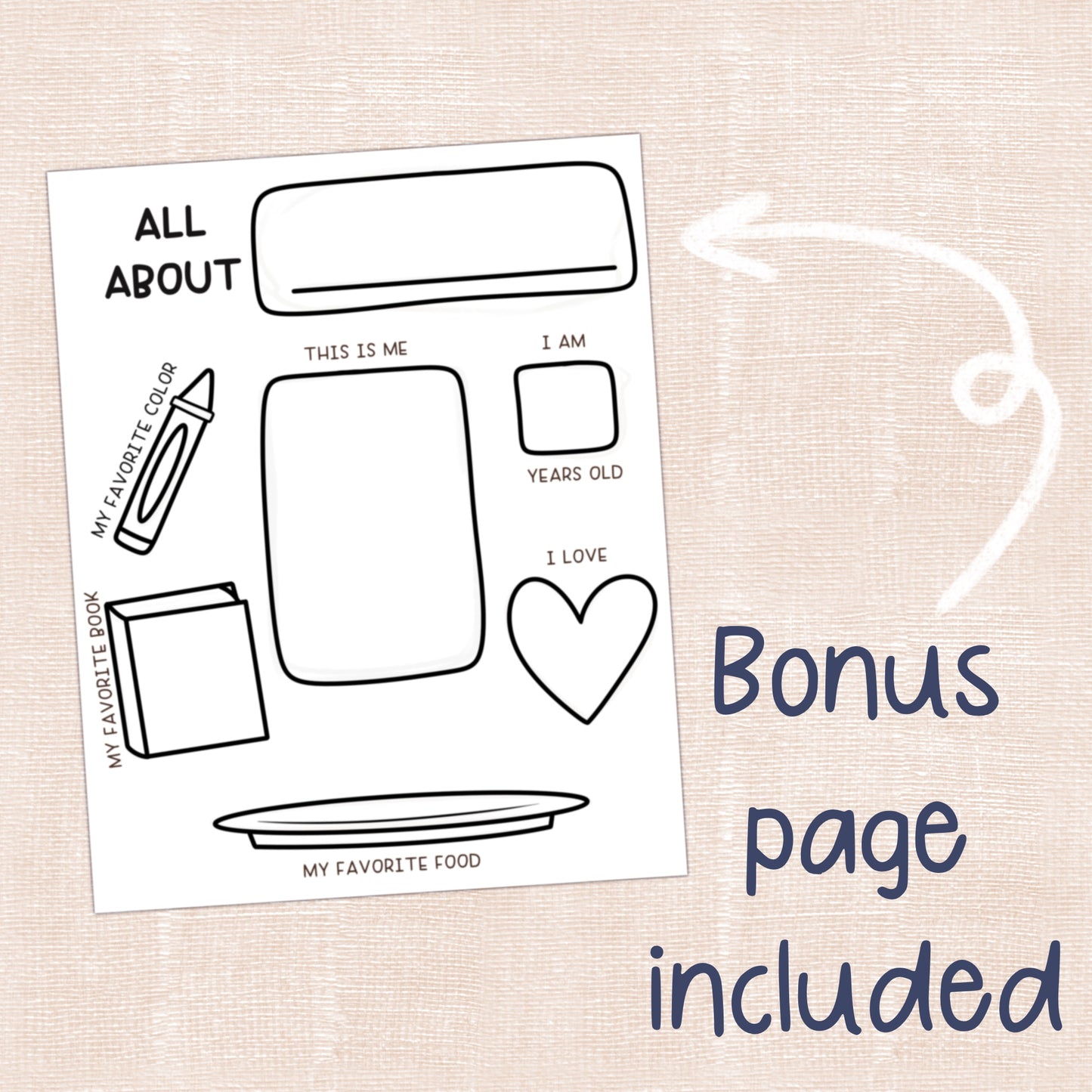 Self Portrait Activity Pages