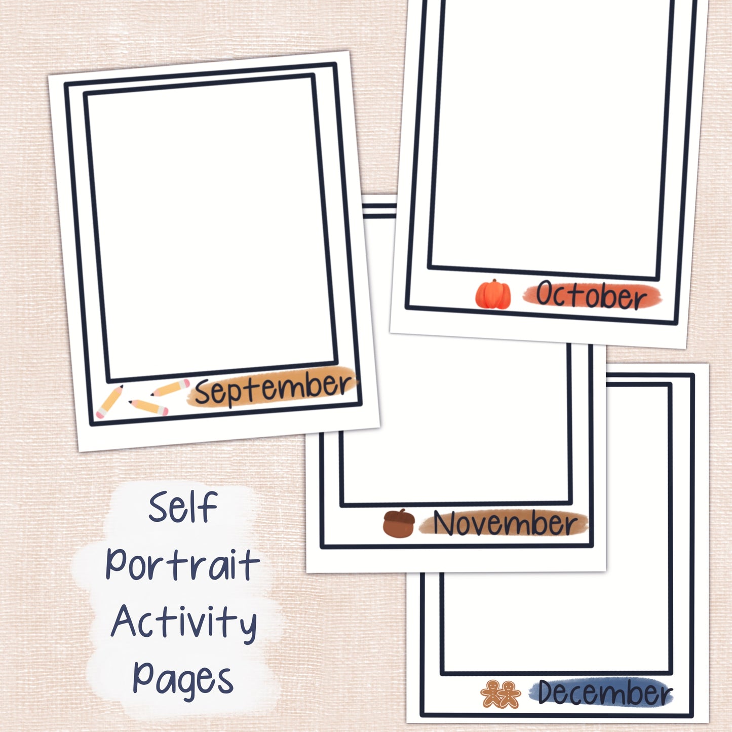Self Portrait Activity Pages